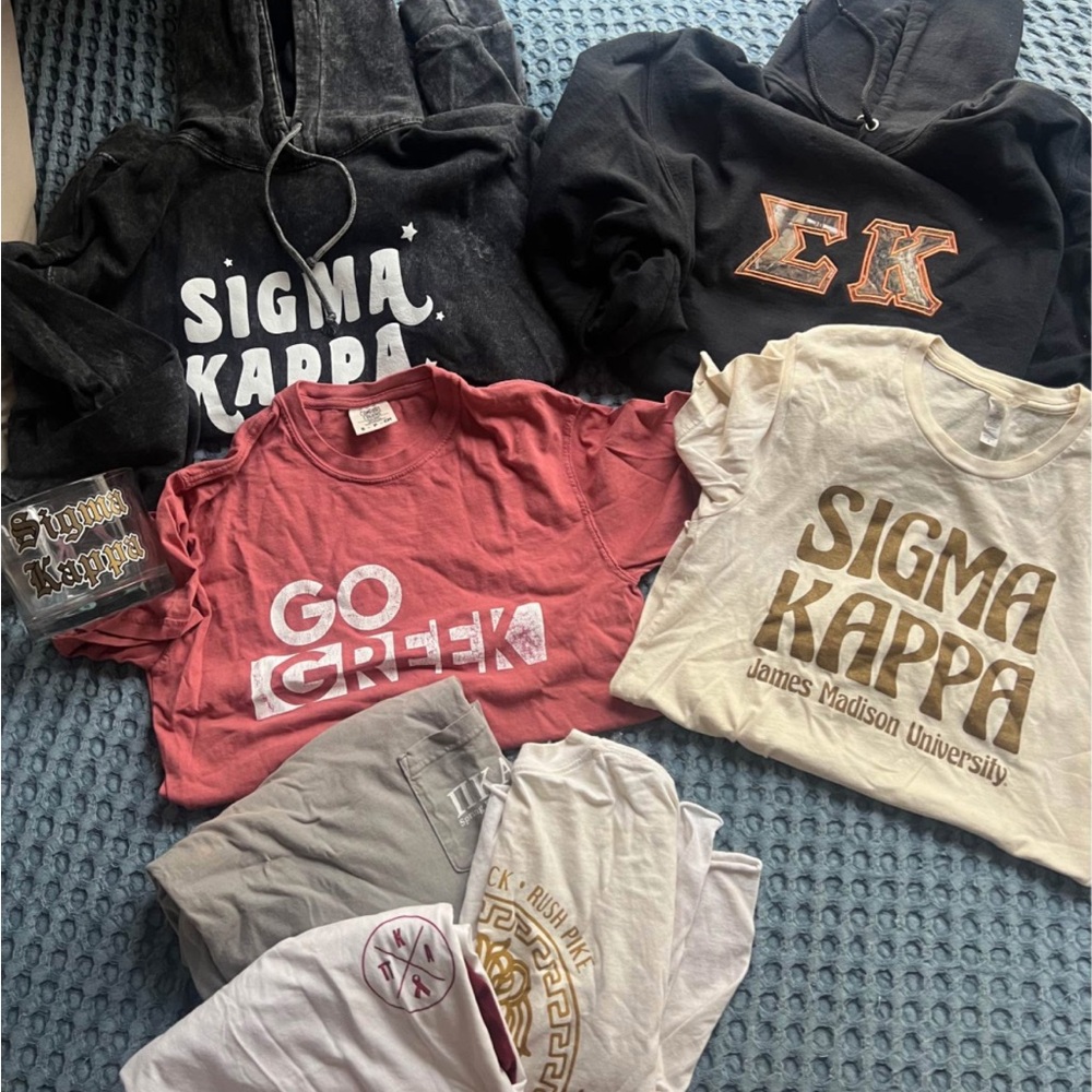 Sigma Kappa Apparel- Sorority Letters
